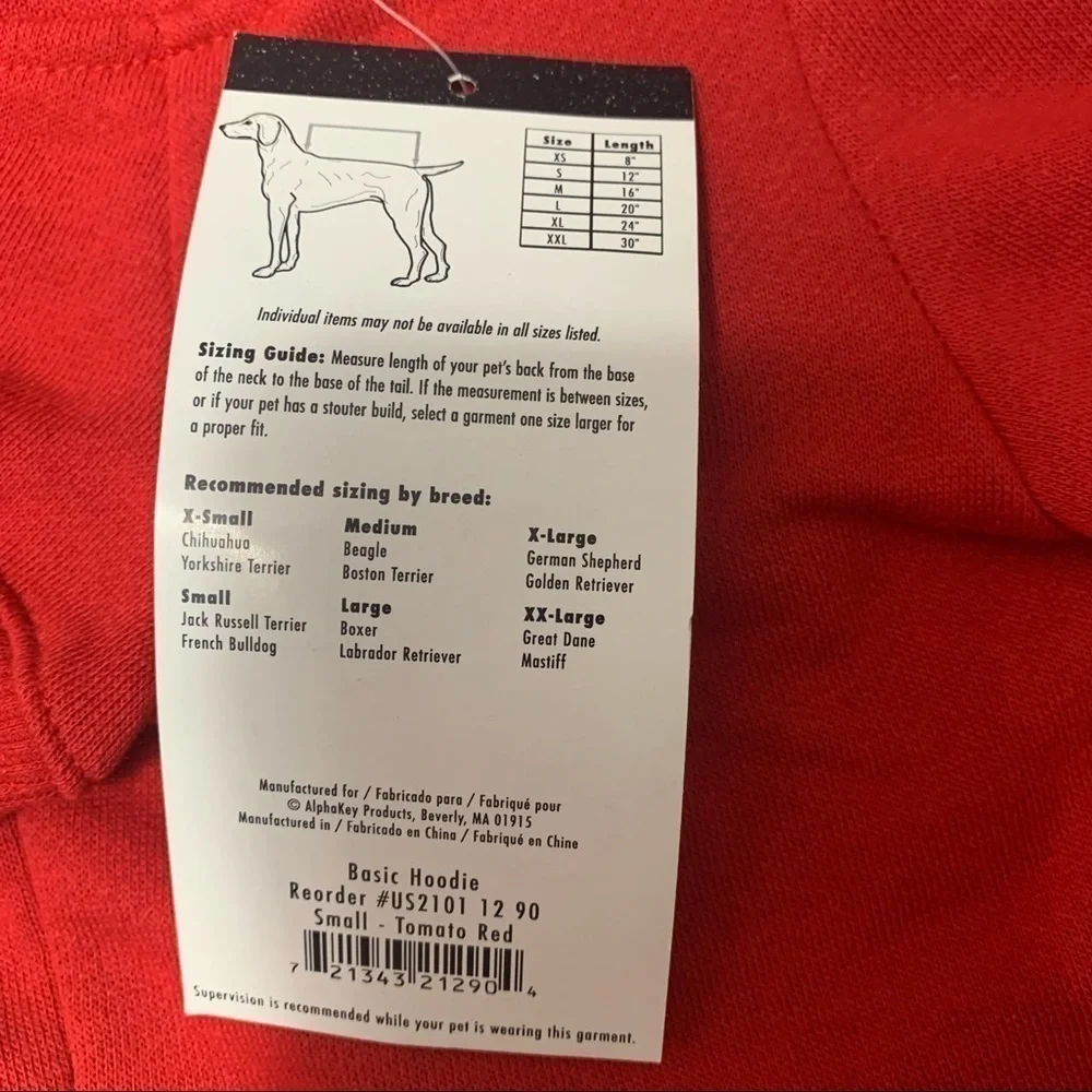 Nwt Zack & Zoey Small Dog Hoodie